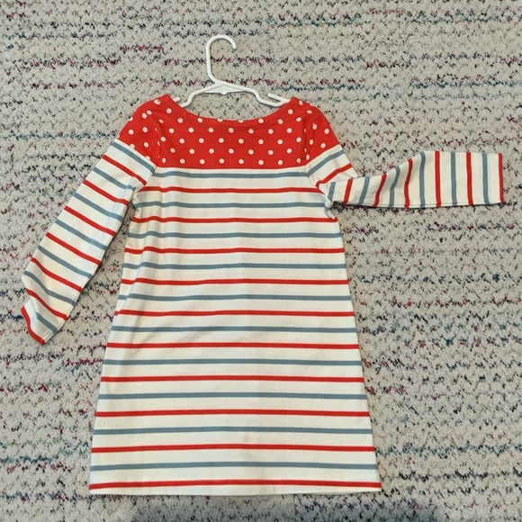 Mini Boden Red and White Striped Dress - Picture 2 of 4